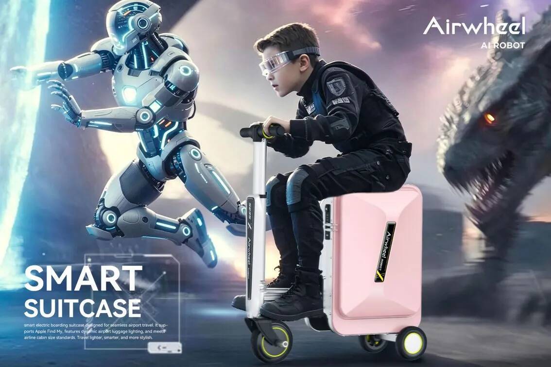 Airwheel Announces a New Luxury AI Wheel Cabin Suitcase:20-inch Carry-On Hand electric Ride Luggage Powered by Smart Mobility Technology