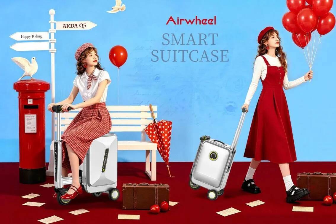 Airwheel Announces a New Luxury AI Wheel Cabin Suitcase:20-inch Carry-On Hand electric Ride Luggage Powered by Smart Mobility Technology