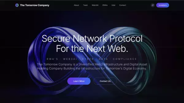 「The Tomorrow Company Launches With a Bold Mandate to Build the Infrastructure Layer of the AI-Native Financial Era.」の画像