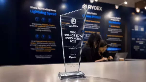 「RYOEX、WikiEXPO HK 2026で「Excellence in Forex Trading Experience HK」を受賞」の画像