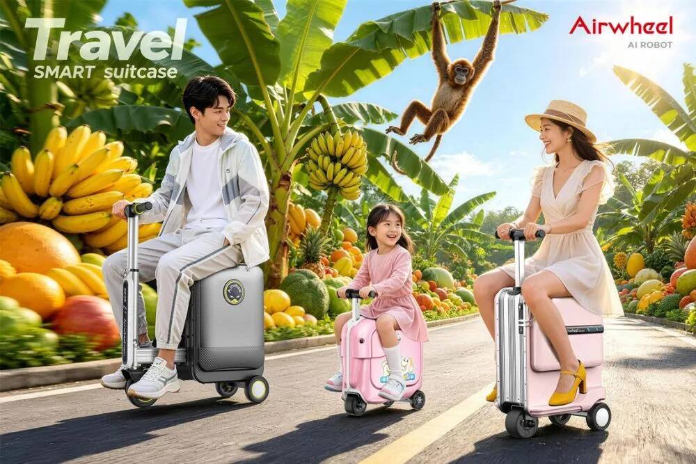 Airwheel Introduces a New AI Wheel Cabin Luxury 20inch Carry on Hand Suitcase for Smart Travel Luggage