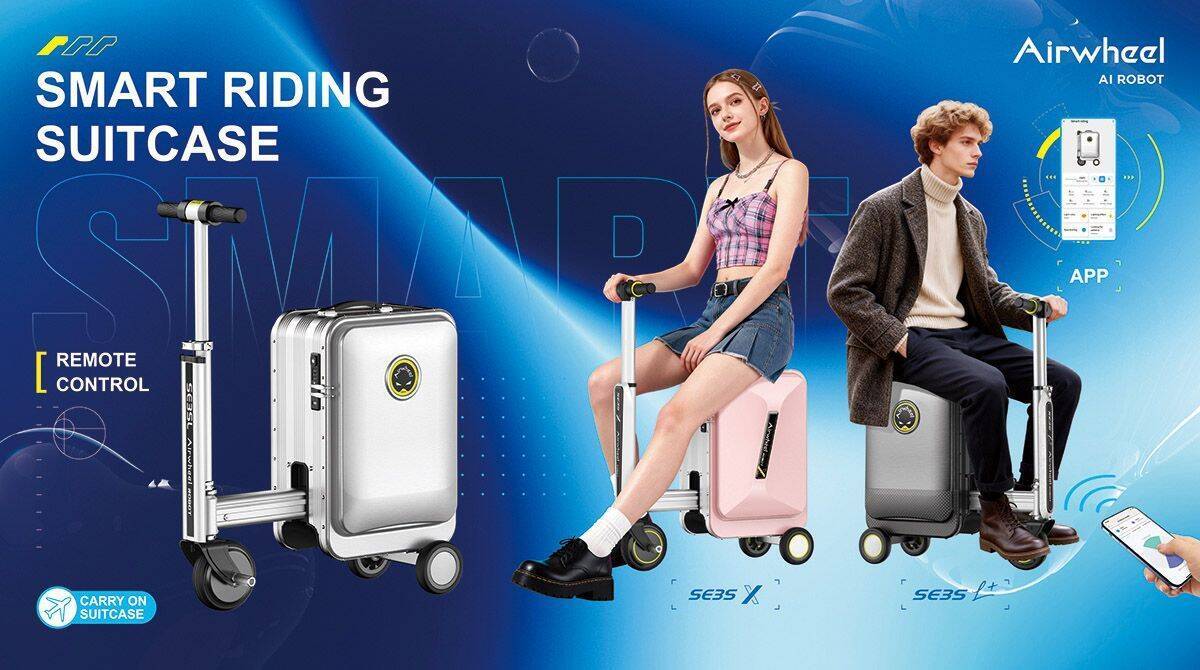 Airwheel Launches AI Suitcase Redefines Smart Travel - Luxury Intelligent Rideable Electric Cabin Suitcase for the Future of Mobility
