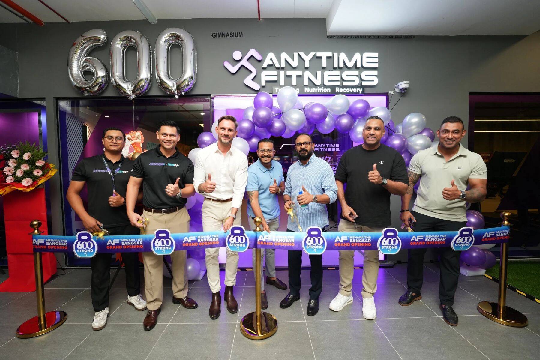 Anytime Fitness celebrates its 600th Club Opening in Asia, cementing commitment to real-life fitness with Battle of the Purple Champions Malaysia debut in October