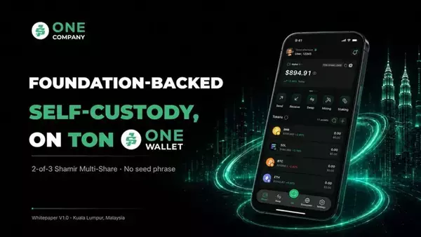 「Malaysia-Based ONE COMPANY Foundation Unveils ONE WALLET, a Keyless Telegram-Native Wallet on TON」の画像