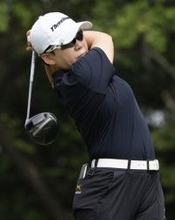 申ジエのティーショット　ゴルフ