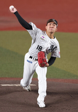 ロッテの石垣元、堂々１軍デビュー＝直球勝負で無失点―プロ野球