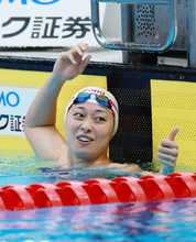 笑顔の鈴木　競泳ジャパンオープン