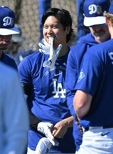 ドジャースの大谷、実戦形式で無安打＝米大リーグ