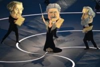 開会式のアトラクション　五輪