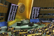 国連総会、パレスチナ加盟を支持