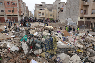 建物２棟崩壊、３８人死傷