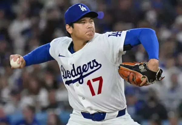 「今季初勝利の大谷　大リーグ」の画像