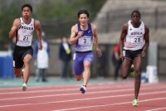 ４位に終わった山縣　出雲陸上