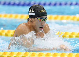 力泳する大橋　競泳日本選手権