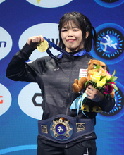 優勝した清岡　世界レスリング