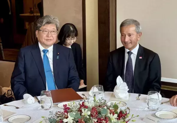 自民幹部、シンガポール外相と会談