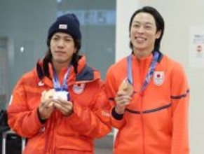 帰国した二階堂と小林陵　五輪