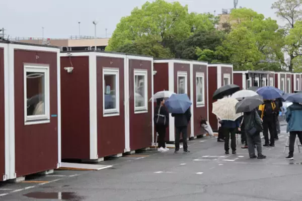 移動式宿泊施設を公開＝車いす選手にも配慮―アジア大会