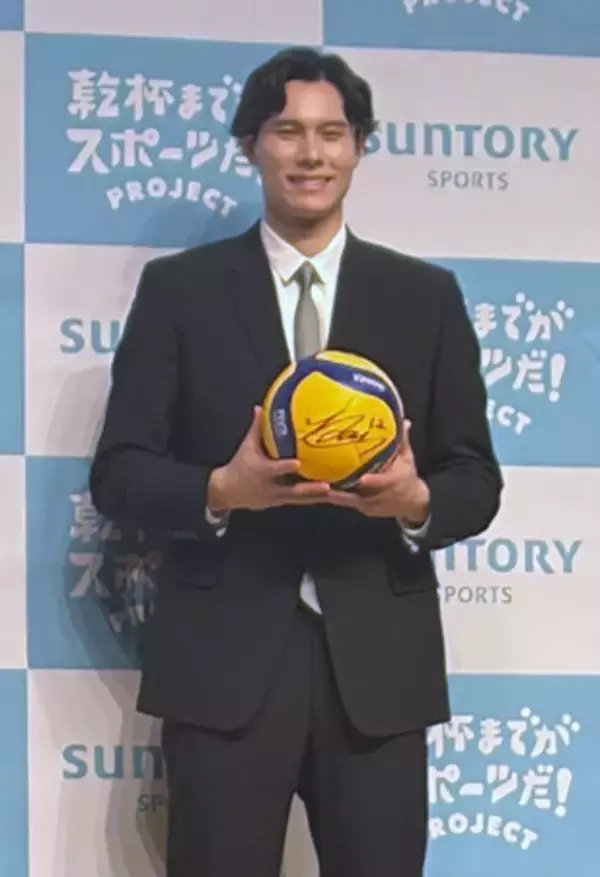 高橋藍、来年もフル稼働で＝バレーボール男子