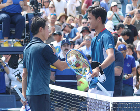 錦織と坂本　全米テニス