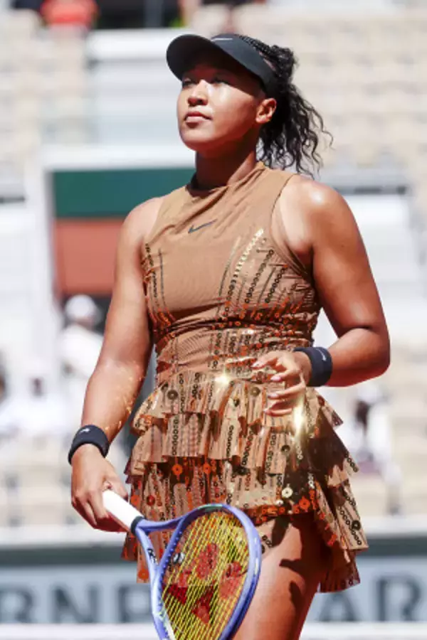 １回戦に臨む大坂　全仏テニス