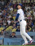 「大谷、連続試合安打ストップ＝米大リーグ・ドジャース」の画像1