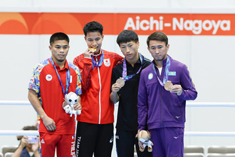 金メダルの山口　アジア大会