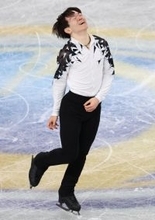 演技を終えた鍵山　フィギュア