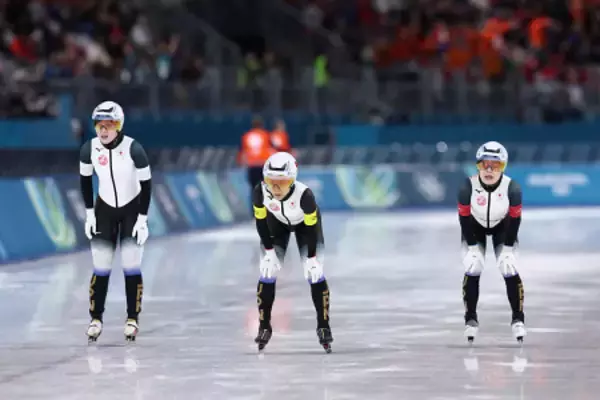 ゴールした日本チーム　五輪