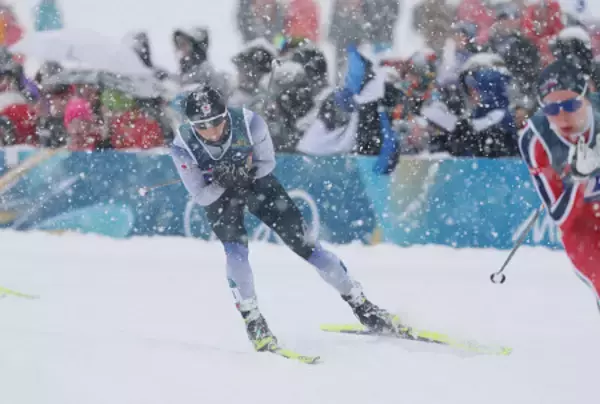 力走する山本涼　五輪
