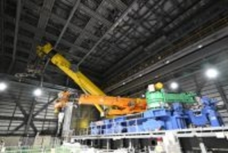 ２号機燃料取り出し装置を公開＝６月までに開始、福島第１原発―東電