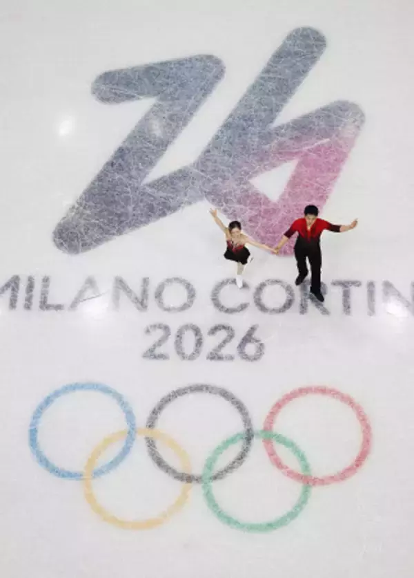 演技を終えた三浦、木原組　五輪