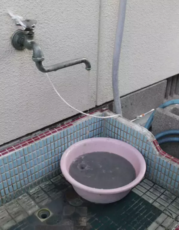 濁った井戸水　熊本地震