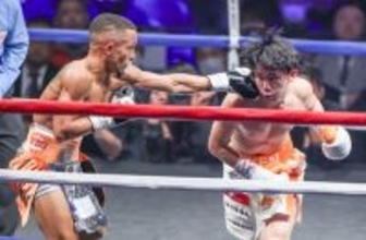 攻められる高見　ボクシング世界戦