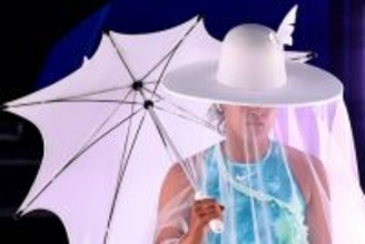 「幸運のチョウ」で優勝祈願＝大坂、衣装に遊び心―全豪テニス