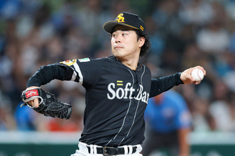 ソフトバンク先発の松本晴　プロ野球