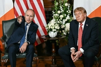 トランプ氏、アイルランドの統一は「素晴らしい」と発言 英国は合意遵守を強調