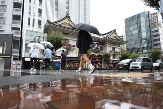 台風２５号関東接近、大雨暴風警戒＝伊豆大島に土砂災害特別警報―２人不明、１人重体