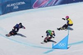 滑走する吉田　五輪