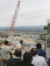 リニア長野県駅付近に展望台