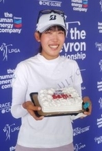 馬場、悔しくても「前向きに」＝誕生日サプライズには涙―シェブロン女子ゴルフ