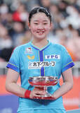 「１７歳張本美が初Ｖ　全日本卓球」の画像1