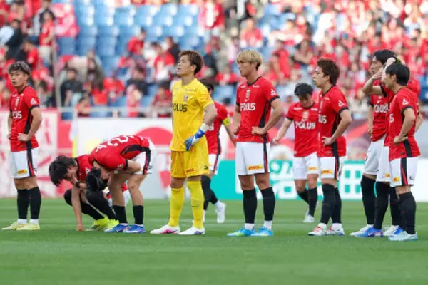 敗れた浦和イレブン　Ｊリーグ