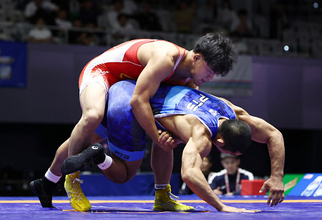 攻める吉田　全日本選抜レスリング