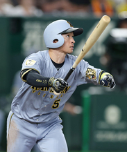 近本の先制ソロ　プロ野球