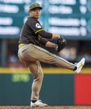 松井の力投　大リーグ