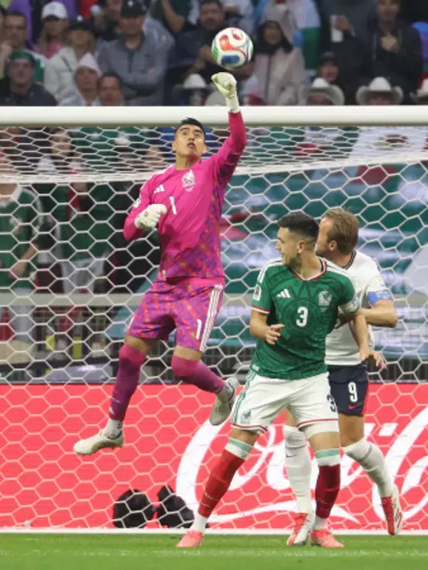 ゴールを守るランヘル　Ｗ杯サッカー