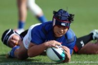 田村のトライ　高校ラグビー