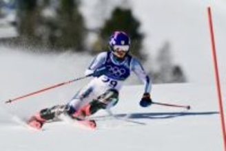 安藤は１回目途中棄権＝アルペンスキー〔ミラノ・コルティナ五輪〕