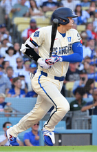 大谷、５戦連続安打も＝米大リーグ・ドジャース